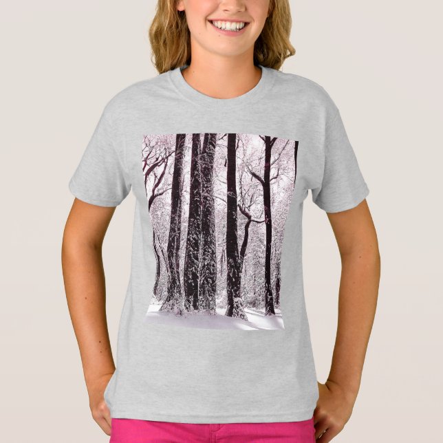 Camiseta FLORESTA NEVADA DE INVERNO  (Frente)
