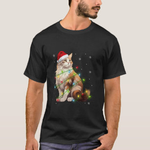 Camiseta Floresta Norueguesa de Natal Luzes de Natal Xmas C