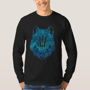 Camiseta Floresta Predadora Animal Vida Selvagem Wolf Portr