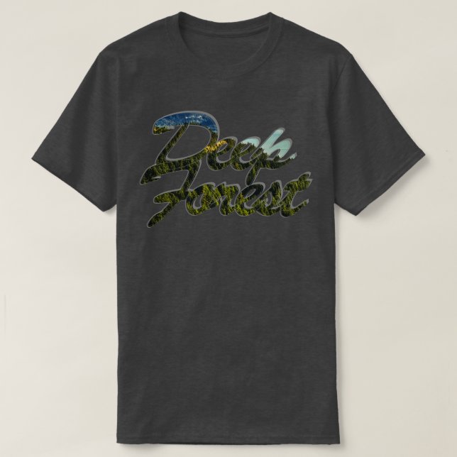 Camiseta Floresta profunda (Frente do Design)