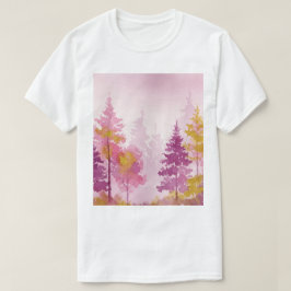 Camiseta Floresta rosa