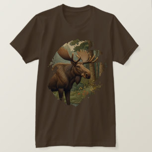 Camiseta Floresta rustica de boho boho verde