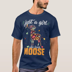 Camiseta Floresta Selvagem Animal Só Uma Garota Que Ama Aut