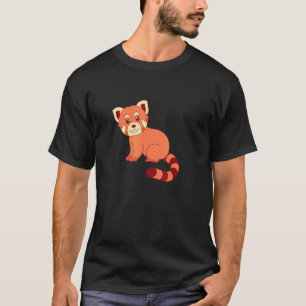 Camiseta Floresta Selvagem Cura Panda Vermelha Chinesa Anim