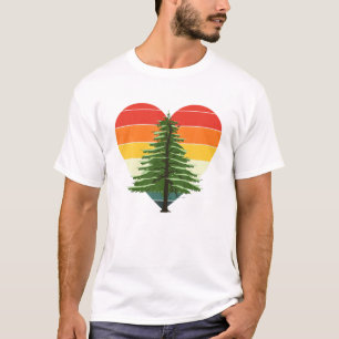 Camiseta Floresta Selvagem da Vida Selvagem de Árvores Natu