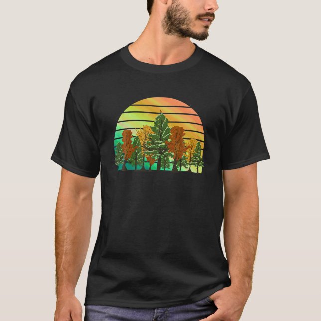 Camiseta Floresta Selvagem da Vida Selvagem de Árvores Natu (Frente)