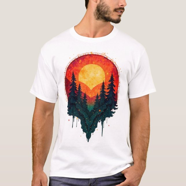 Camiseta Floresta Sunset (Frente)