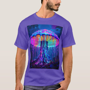 Camiseta Floresta Surreal Fantasy Cute Mushroom