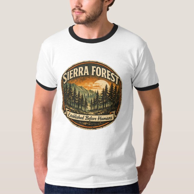 Camiseta Floresta Temperada da Sierra-Estabelecida Antes do (Frente)