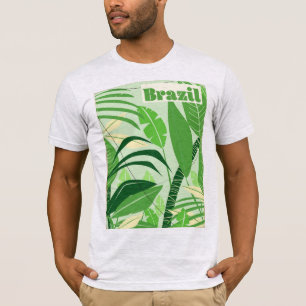 Camiseta Floresta tropical brasileira impressão de férias e