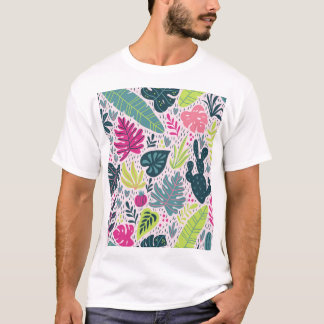 Camiseta Floresta tropical selvagem, colheita repetida