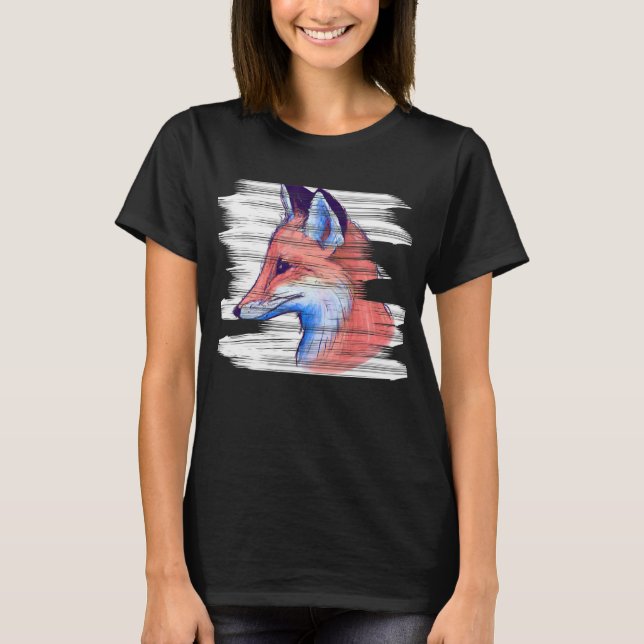 Camiseta Floresta Vermelha Florestal de Raposa-Vermelha (Frente)