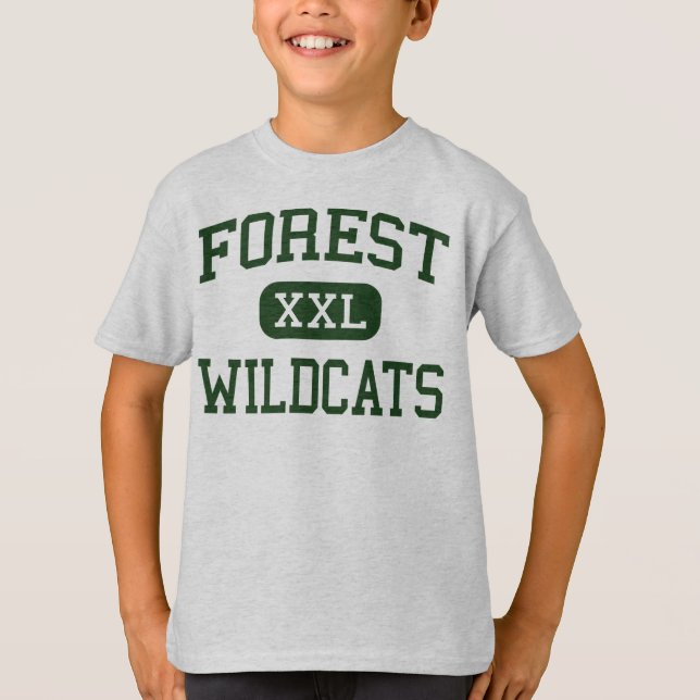 Camiseta Floresta - Wildcats - segundo grau - Ocala Florida (Frente)