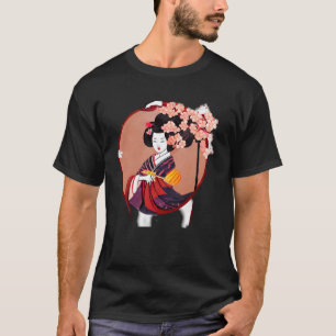 Camiseta Florestas de cereja-guineense floridas clássicas