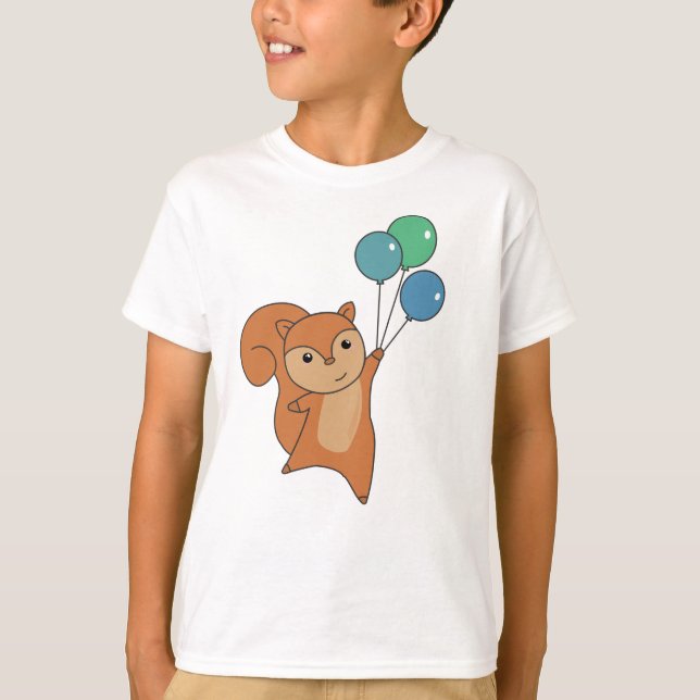 Camiseta Florestas de Esquilo Voam Balões (Frente)