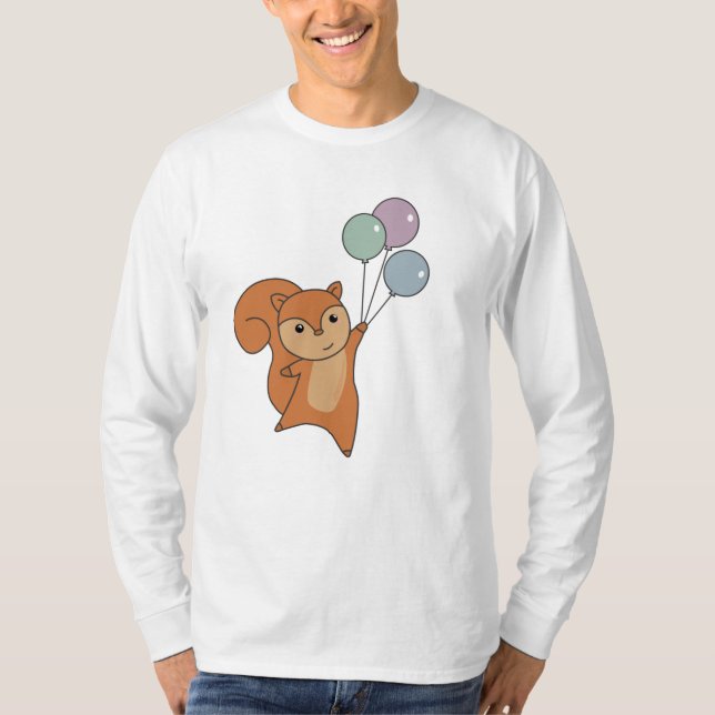 Camiseta Florestas de Esquilo Voam Balões (Frente)