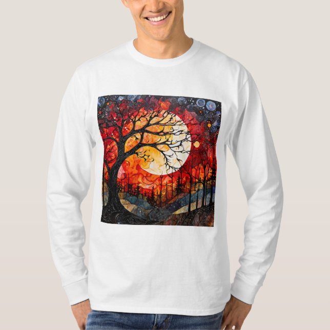 Camiseta Florestas em Lua cheia (Frente)