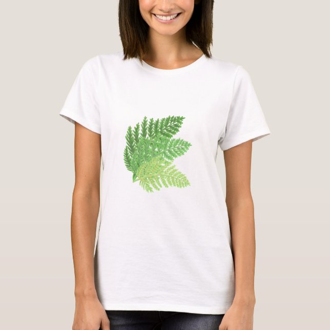 Camiseta Florestas florestais verdes-borrifadas-do-mato (Frente)