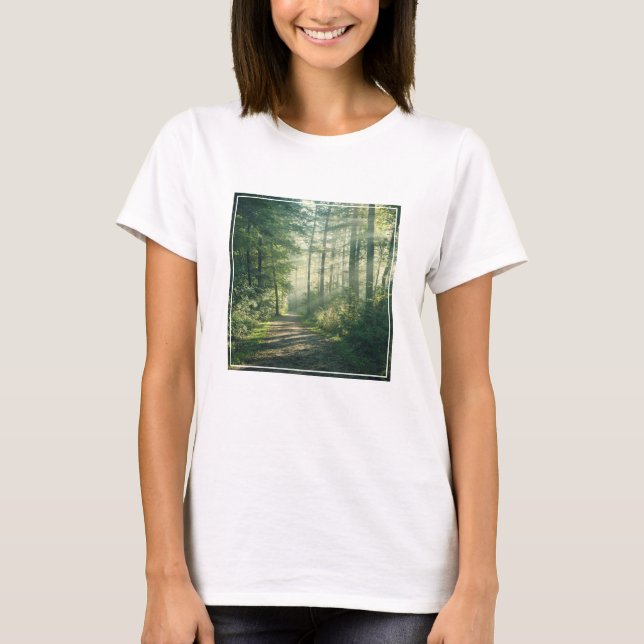 Camiseta Florestas | Forest Path Hamburg Alemanha (Frente)