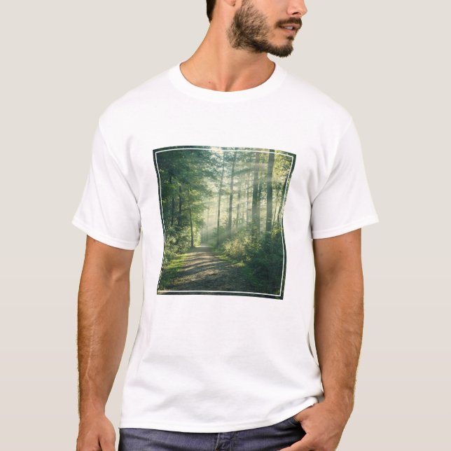 Camiseta Florestas | Forest Path Hamburg Alemanha (Frente)