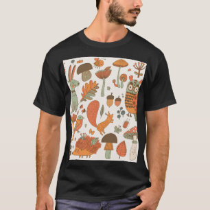 Camiseta Florestas: Fundo Colorido de outono.