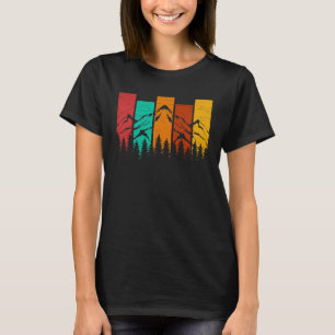 Camiseta Florestas Naturais Árvores Naturais Retro Fora de