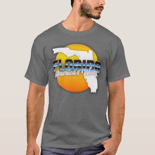 Camiseta Flórida Américas Wang - Design de Estilo Desvaneci