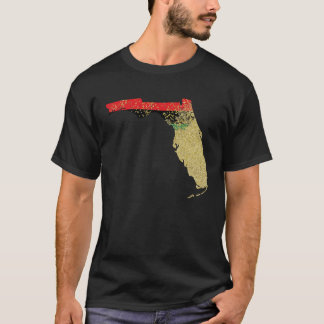 Camiseta Florida  Black Pride Pan African Flag Home Hometow