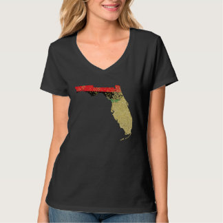 Camiseta Florida  Black Pride Pan African Flag Home Hometow