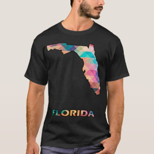 Camiseta Flórida Colorida Abstrato