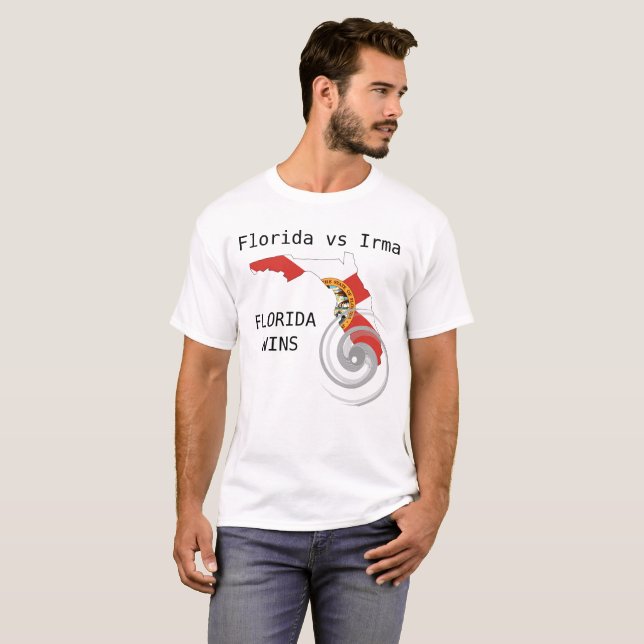 Camiseta Florida contra Irma, vitórias de Florida (Frente Completa)