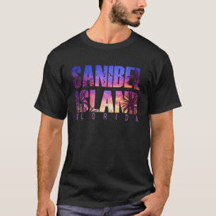 Camiseta Flórida de férias de verão da Ilha Sanibel Flórida
