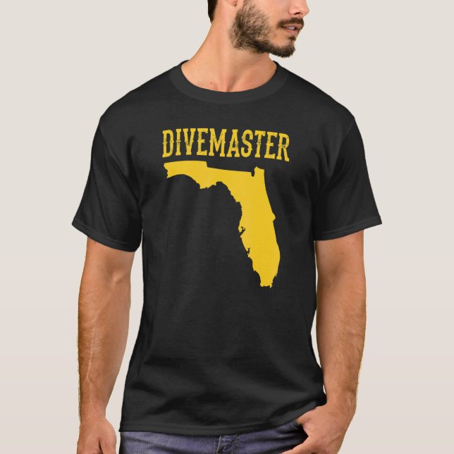 Camiseta Florida Divemaster Scuba Diving Instrutor Dive Fl (Frente)