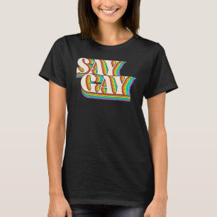 Camiseta Flórida Diz Gay Lgbt Direitos Gay Dizem Gay Gay Pr