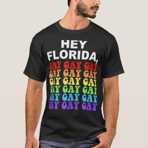 Camiseta "Flórida Diz Orgulho Arco-Íris LGBTQ Gay" 