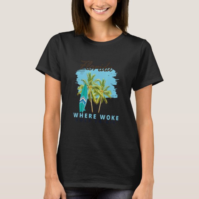 Camiseta Flórida É Onde Woke Morre 7 (Frente)