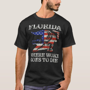 Camiseta Flórida é onde woke vai morrer, acordou Alligators