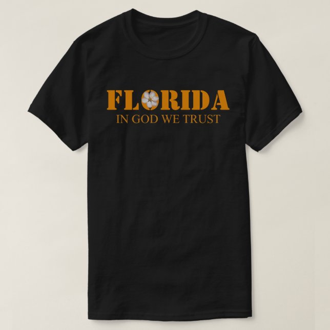 Camiseta Flórida Em Deus Confiamos  (Frente do Design)