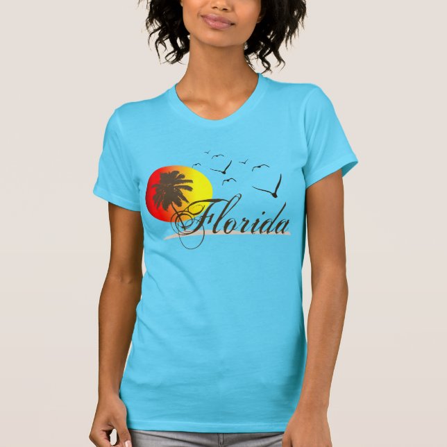 Camiseta Florida encalha o por do sol (Frente)