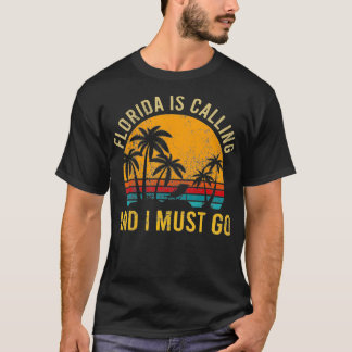 Camiseta Flórida Está Chamando De Viagem Da Família Beach