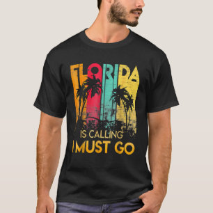 Camiseta Flórida Está Ligando Para Eu Ir Vintage Summer Bea