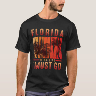 Camiseta Flórida Está Ligando Para Eu Ir Vintage Summer Bea