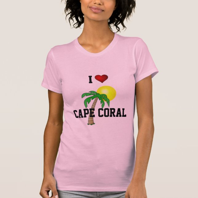 Camiseta Flórida: Eu Amo Cabo Coral. (Frente)