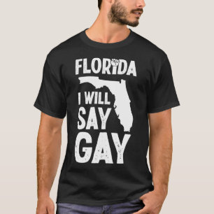 Camiseta Flórida Eu Direi Direitos de Orgulho gay Quebra LG