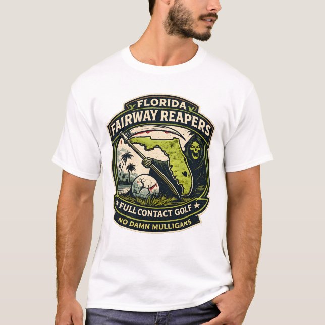 Camiseta Florida Fairway Reapers (FullContact Golf) T-Shirt (Frente)