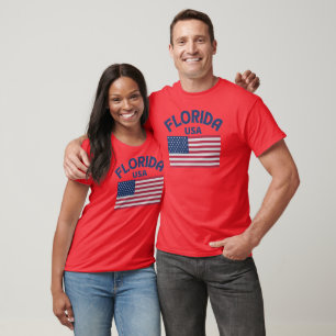 Camiseta Flórida festas patriota usa bandeira original
