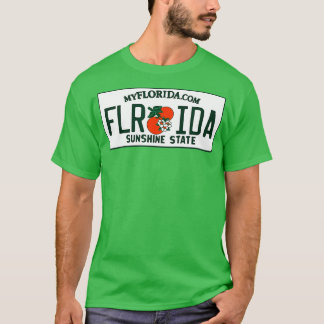 Camiseta Flórida FL License Plate Classic