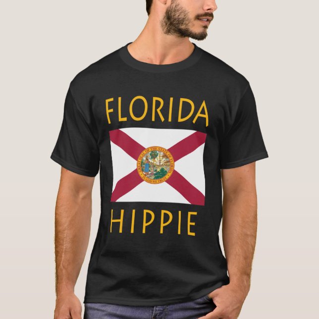 Camiseta Florida Flag Hippie (Frente)