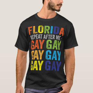 Camiseta Flórida Gay Diz que Gay diz que Trans fica orgulho