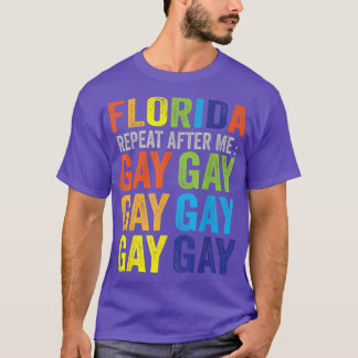 Camiseta Flórida Gay Diz que Gay diz que Trans fica orgulho